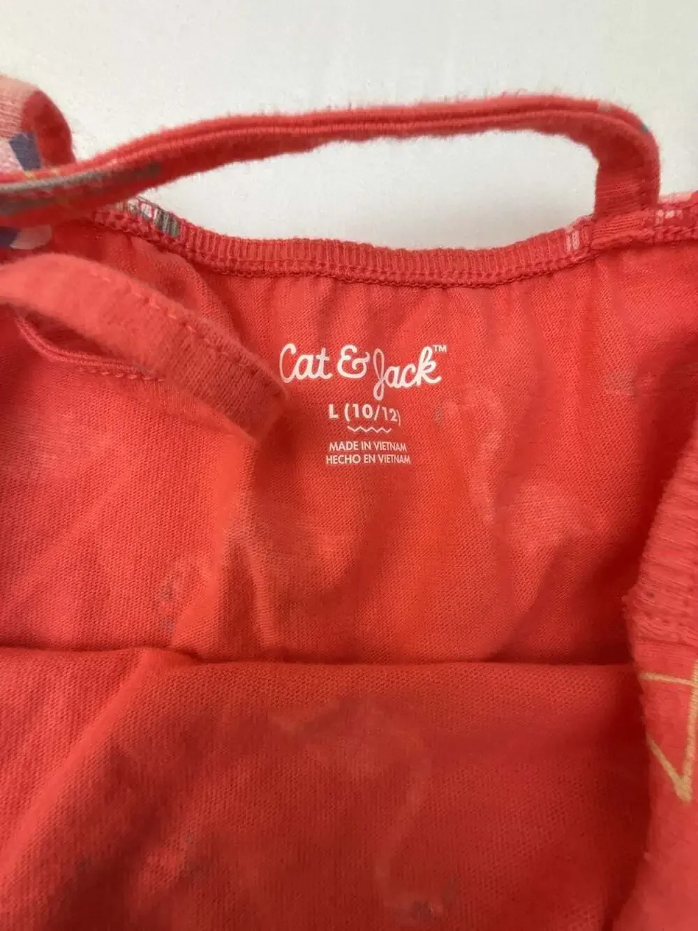 Cat & Jack Girls Flamingo Print Tiered Tank Dress Red Size L (10/12)